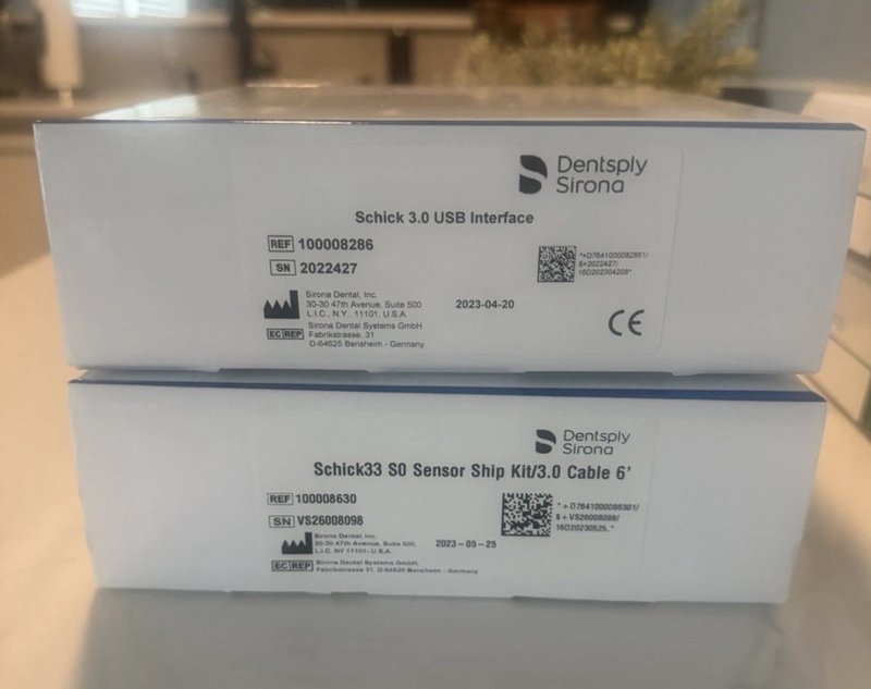 Brand-New Dentsply Sirona Schick 33 S0 Size 0 Digital Sensor Kit